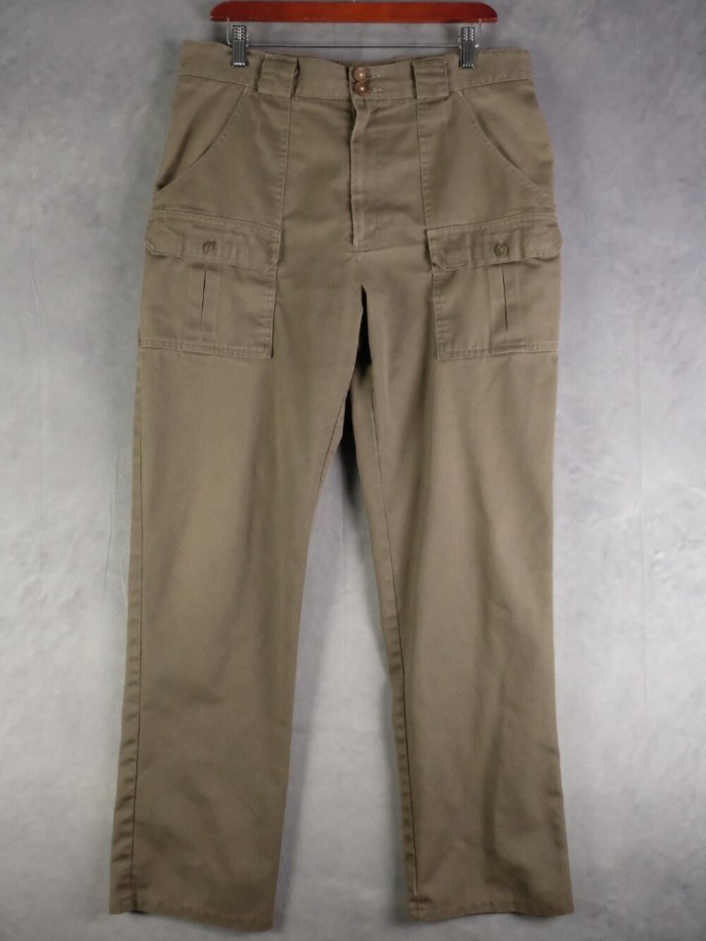Tilley Endurables Pants Mens 34X31 Olive Green Cargo Canvas Safari Vintage